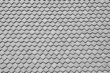 Background surface of hexagons, symmetrical tiles, texture gray, contrast