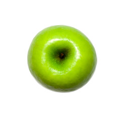 green apple isolated on white background. food, healthy