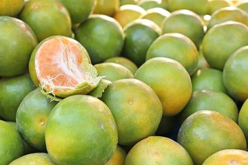 orange fruit at street food