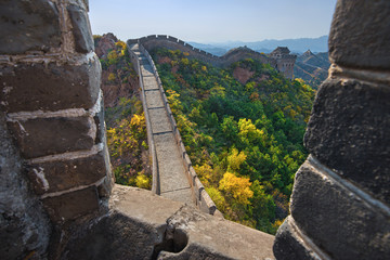 Fototapeta premium The famous great wall of China - Jinshanling section