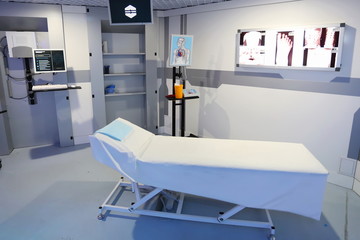 Interior of diagnostics room in modern clinic
