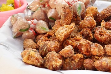 Fermented pork with fried rice spicy