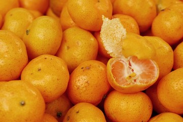 orange fruit at street food