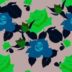 Beautiful seamless floral pattern background.