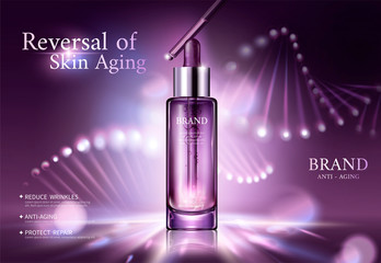 Anti aging cosmetic ads