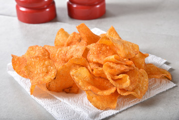Barbecue potato chips