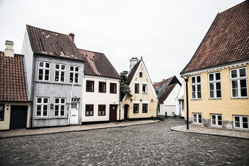 Vægterpladsen the old houses in Haderslev
