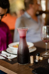 glass of grape juice