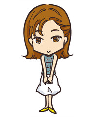 女の子
全身
イラスト