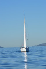 Fototapeta premium yacht in the sea