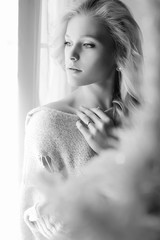 beautiful young blond woman