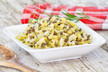 rice and lentils