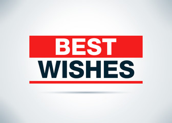 Best Wishes Abstract Flat Background Design Illustration