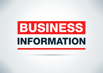 Business Information Abstract Flat Background Design Illustration