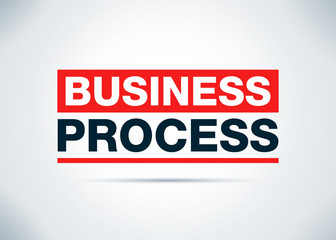 Business Process Abstract Flat Background Design Illustration