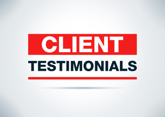 Client Testimonials Abstract Flat Background Design Illustration