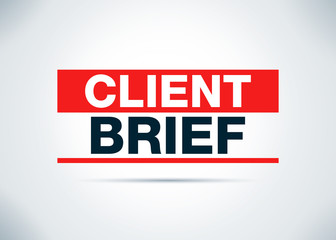 Client Brief Abstract Flat Background Design Illustration