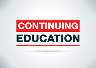 Continuing Education Abstract Flat Background Design Illustration