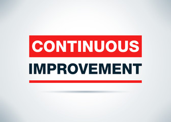Continuous Improvement Abstract Flat Background Design Illustration