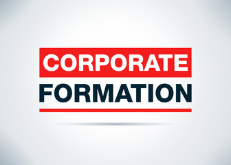 Corporate Formation Abstract Flat Background Design Illustration