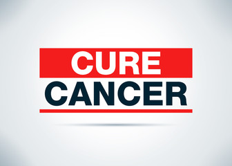 Cure Cancer Abstract Flat Background Design Illustration
