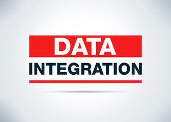 Data Integration Abstract Flat Background Design Illustration
