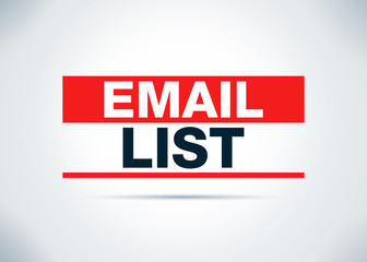 Email List Abstract Flat Background Design Illustration