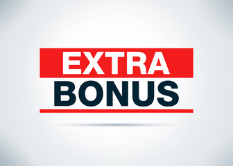 Extra Bonus Abstract Flat Background Design Illustration
