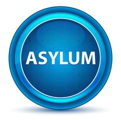 Asylum Eyeball Blue Round Button