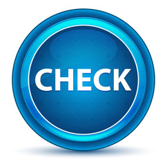 Check Eyeball Blue Round Button