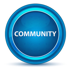 Community Eyeball Blue Round Button