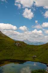 Impression of the Rugged Alpine Mountains in the Italian Dolomites on a beatiful Summer's Afternoon.