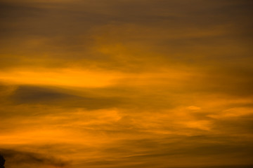 Obraz na płótnie Canvas Evening sky with Clouds in golden hour