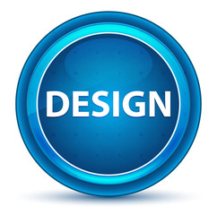 Design Eyeball Blue Round Button