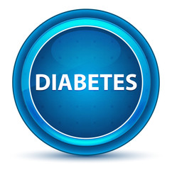 Diabetes Eyeball Blue Round Button