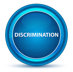 Discrimination Eyeball Blue Round Button
