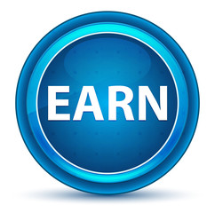 Earn Eyeball Blue Round Button