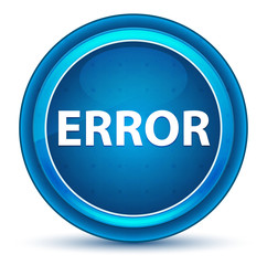 Error Eyeball Blue Round Button
