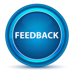 Feedback Eyeball Blue Round Button