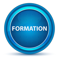 Formation Eyeball Blue Round Button