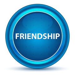 Friendship Eyeball Blue Round Button
