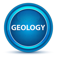 Geology Eyeball Blue Round Button