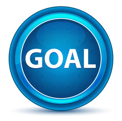 Goal Eyeball Blue Round Button