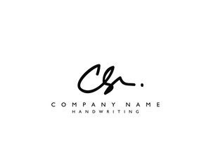 C S Initial handwriting logo