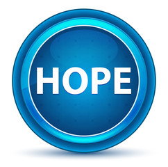 Hope Eyeball Blue Round Button