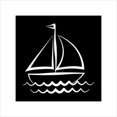 Sail Boat Icon