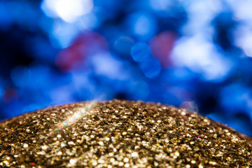 Shiny bauble with blue light spots