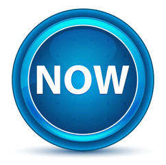 Now Eyeball Blue Round Button