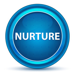Nurture Eyeball Blue Round Button