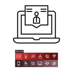 Video call vector icon